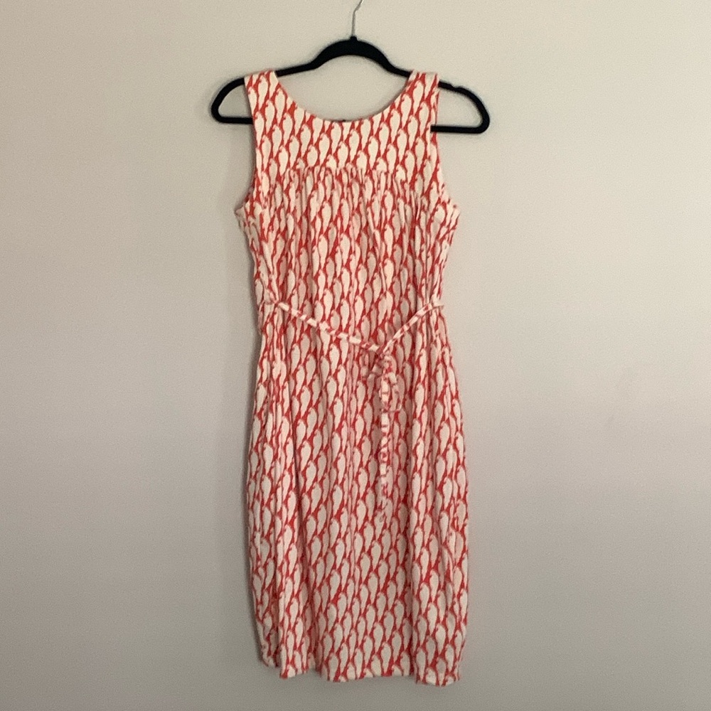Peter Jensen with People Tree Parrot Motif Sleeveless Dress